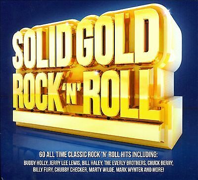 Various Artists : Solid Gold Rock 'N' Roll CD 3 discs (2016)