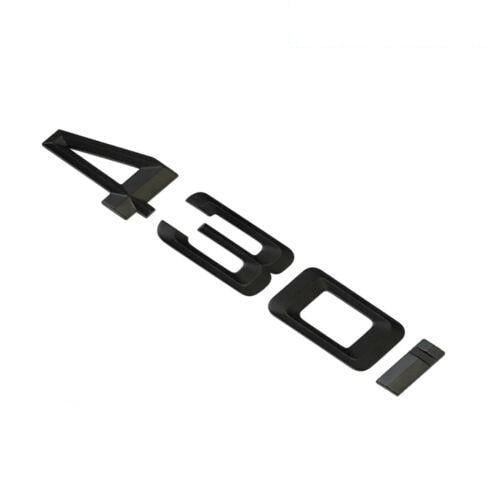 BMW 430i Rear Lettering For Lid Trunk, Badge, Emblem, 4 Series, Matt Black