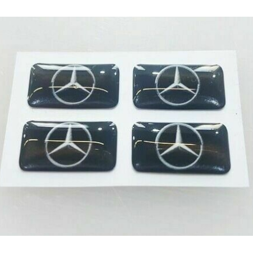MERCEDES BENZ 3D DOMED BADGE LOGO EMBLEM STICKER GRAPHIC DECAL A B C E S G CLASS