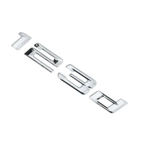 BMW 123d Rear Lettering For Lid Trunk, Badge, Emblem, 1 Series, Chrome