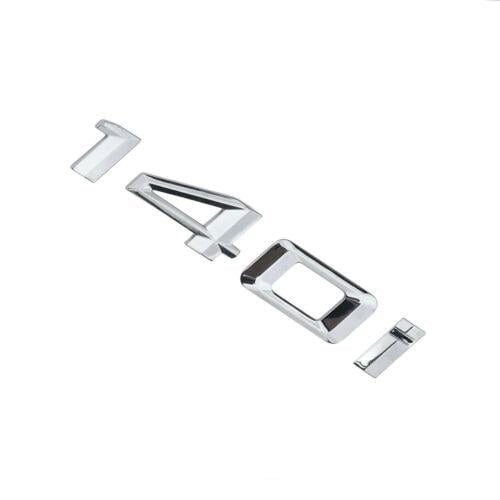BMW 140i Rear Lettering For Lid Trunk, Badge, Emblem, 1 Series, Chrome