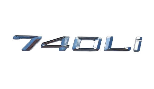 BMW 740Li Rear Lettering For Lid Trunk, Badge, Emblem, 7 Series, Chrome