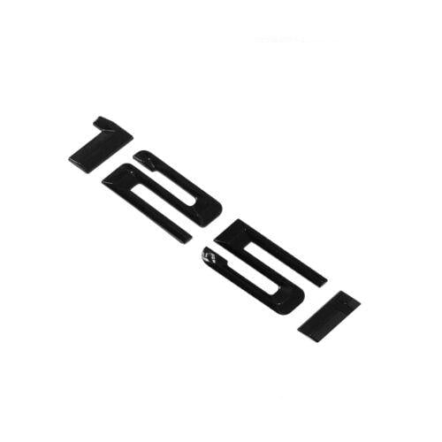 BMW 125i Rear Lettering For Lid Trunk, Badge, Emblem, 1 Series, Gloss Black