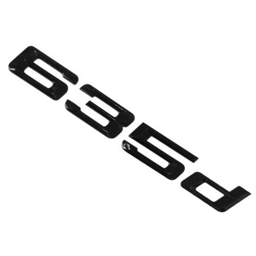 BMW 635d Rear Lettering For Lid Trunk, Badge, Emblem, 6 Series, Gloss Black