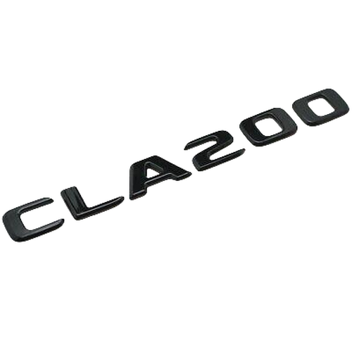Gloss Black CLA200 Car Letter Number Rear Boot Badge Emblem For Mercedes Benz