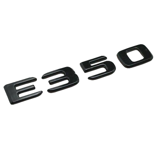 Gloss Black E350 Car Letter Number Rear Boot Badge Emblem For Mercedes Benz