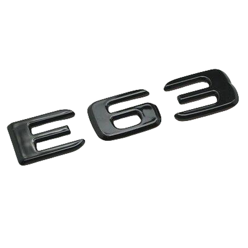 Gloss Black E63 Car Letter Number Rear Trunk Boot Badge Emblem For Mercedes Benz