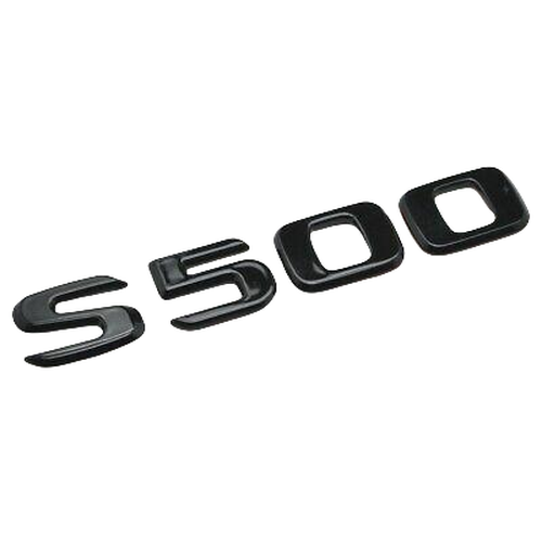 Gloss Black S500 Car Letter Number Rear Boot Badge Emblem For Mercedes Benz