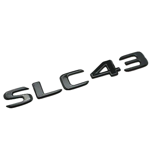 Gloss Black SLC43 Car Letter Number Rear Boot Badge Emblem For Mercedes Benz