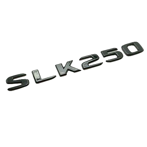 Gloss Black SLK250 Car Letter Number Rear Boot Badge Emblem For Mercedes Benz