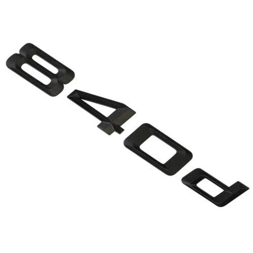 BMW 840d Rear Lettering For Lid Trunk, Badge, Emblem, 8 Series, Matt Black