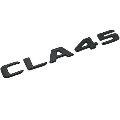 Matt Black CLA45 Car Letter Number Rear Boot Badge Emblem For Mercedes Benz