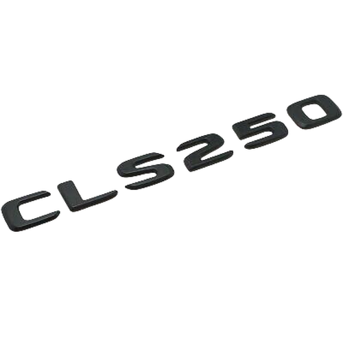 Matt Black CLS250 Car Letter Number Rear Boot Badge Emblem For Mercedes Benz