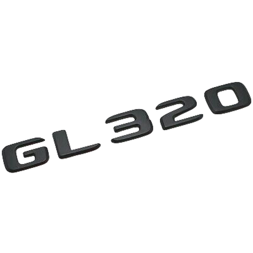 Matt Black GL320 Car Letter Number Rear Boot Badge Emblem For Mercedes Benz