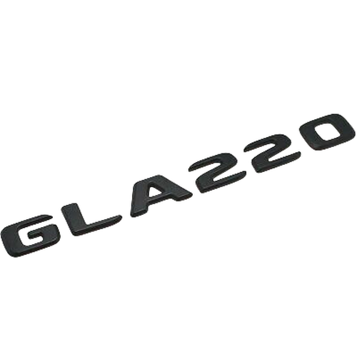 Matt Black GLA220 Car Letter Number Rear Boot Badge Emblem For Mercedes Benz