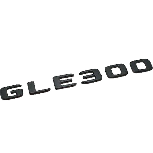 Matt Black GLE300 Car Letter Number Rear Boot Badge Emblem For Mercedes Benz