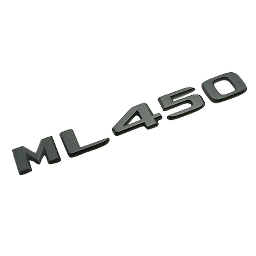 Matt Black ML450 Car Letter Number Rear Boot Badge Emblem For Mercedes Benz