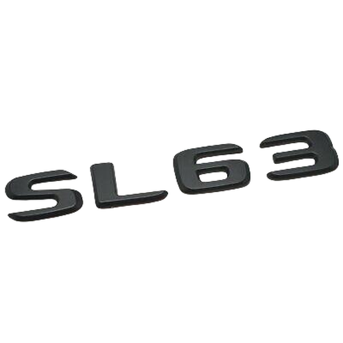 Matt Black SL63 Car Letter Number Rear Trunk Boot Badge Emblem For Mercedes Benz