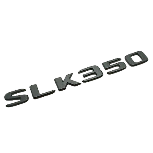 Matt Black SLK350 Car Letter Number Rear Boot Badge Emblem For Mercedes Benz