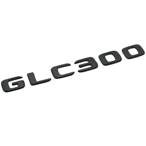 Matt Black GLC300 Car Letter Number Rear Boot Badge Emblem For Mercedes Benz