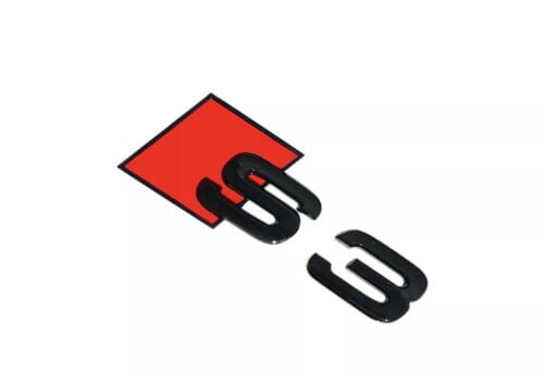 S3 AUDI REAR LETTERING FOR LID TRUNK, BADGE, EMBLEM, GLOSS BLACK