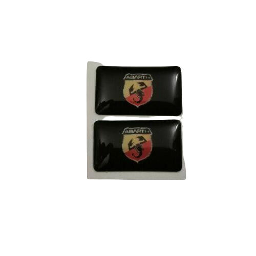 FIAT ABARTH 3D Domed Badge Logo Emblem Sticker Graphic Decal 500 595 124
