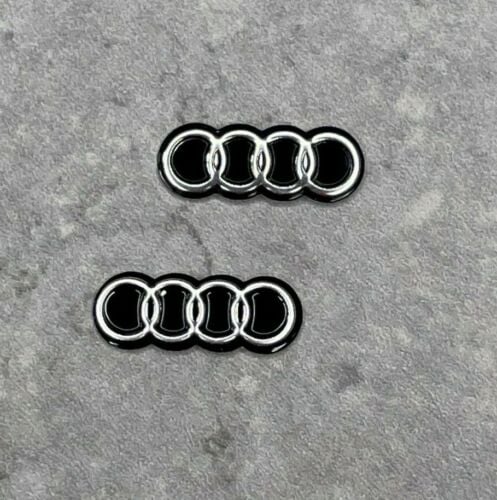2x AUDI Key Fob Badge Logo Emblem Replacement Sticker 16 x 6mm size 2x AUDI Key Fob Badge Logo Emblem Replacement Sticker 16 x 6mm size