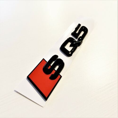 Audi SQ5 Gloss Black Rear Boot Trunk Lettering Badge Emblem OEM Size