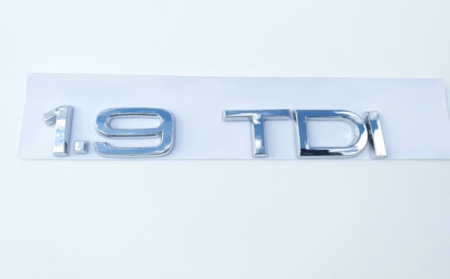 1.9 TDI AUDI REAR LETTERING FOR LID TRUNK, BADGE, EMBLEM, CHROME