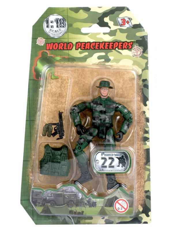 World Peacekeepers 1:18 Militär actionfigur  1E