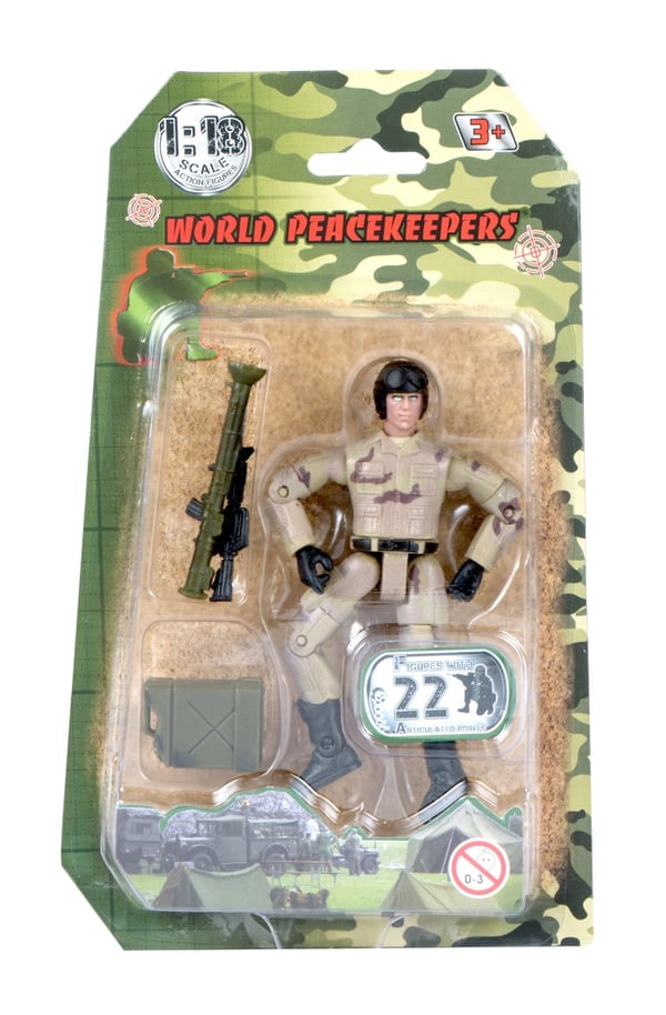 World Peacekeepers 1:18 Militär actionfigur  2B