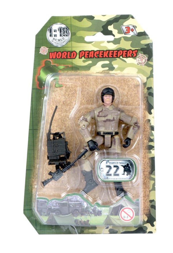 World Peacekeepers 1:18 Militär actionfigur  2D