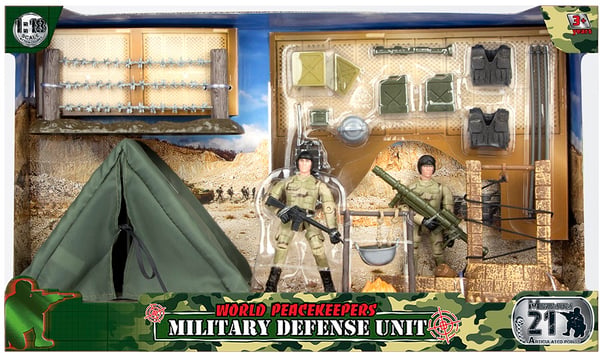World Peacekeepers 1:18 Stort camp m. 2 figurer