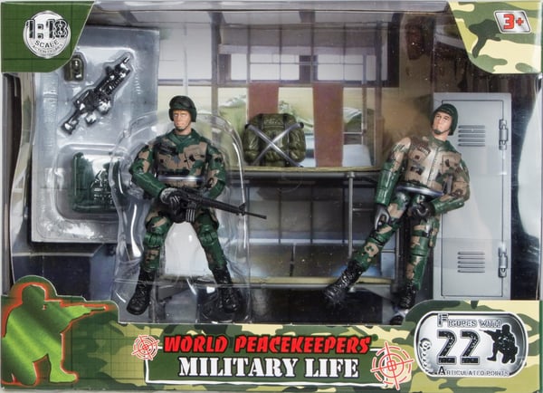 World Peacekeepers 1:18 Våningssäng m. 2 figurer