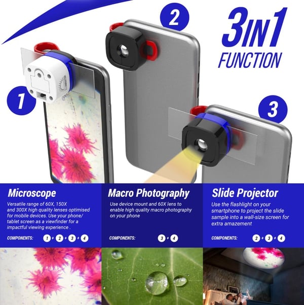 AR Micro-Blocks 3i1 modulärt mikroskopset PLANKTON