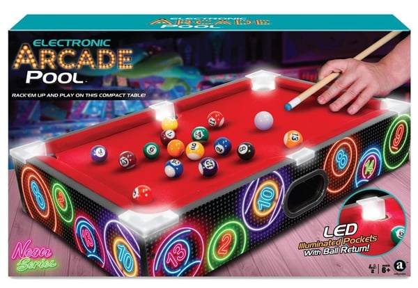Arcade Pool Neon med LED-ljus