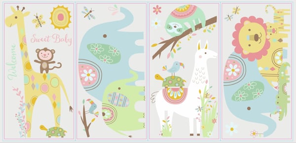 Baby djur wallstickers