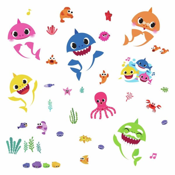 Baby Shark Wallstickers