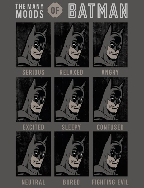 Batman Moods Fleecefilt - 130 x 170 cm