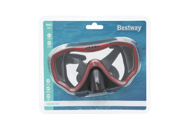 Bestway Crusader Pro sukellusmaski 14+ vuotta, punainen