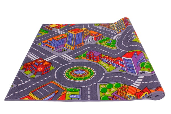 Autoleikkimatto Big City 95 x 200 cm