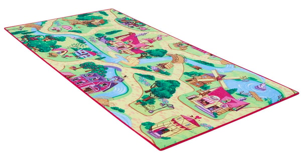 Candy Town Bil barnmatta 95 x 200 cm