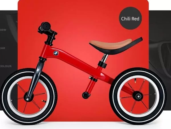 BMW Springcykel / Balans Cykel 12'', Röd