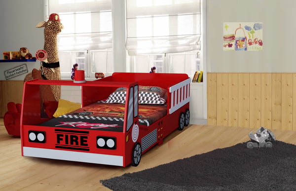 Paloauto Junior sänky, puu (140 cm)