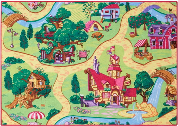 Autoleikkimatto Candy Town 95 x 133 cm