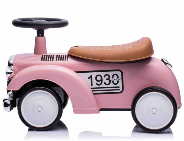 Mortiz Classic Retro Potkuauto, vaaleanpunainen