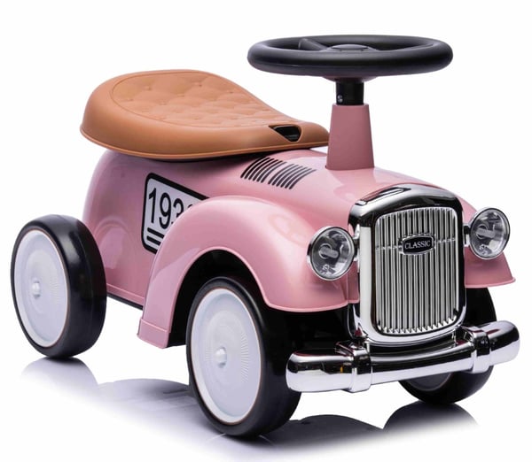 Mortiz Classic Retro Potkuauto, vaaleanpunainen