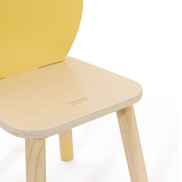 Classic World Grace stol för barn, citron