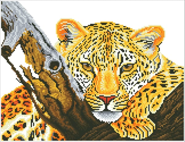 Diamond Dotz 46 x 36 cm - Leopard
