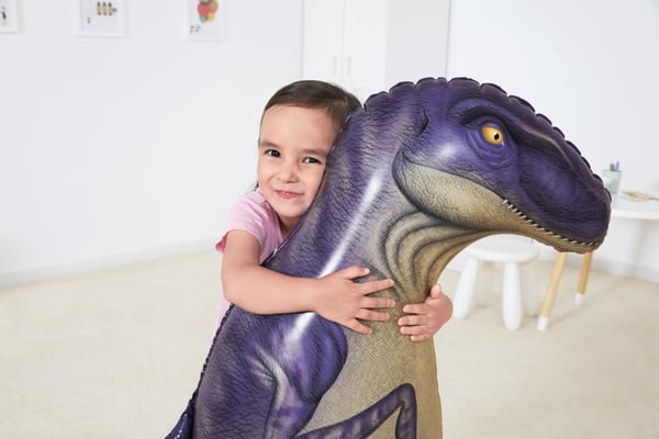 Dinosaur boxningssäck i plast